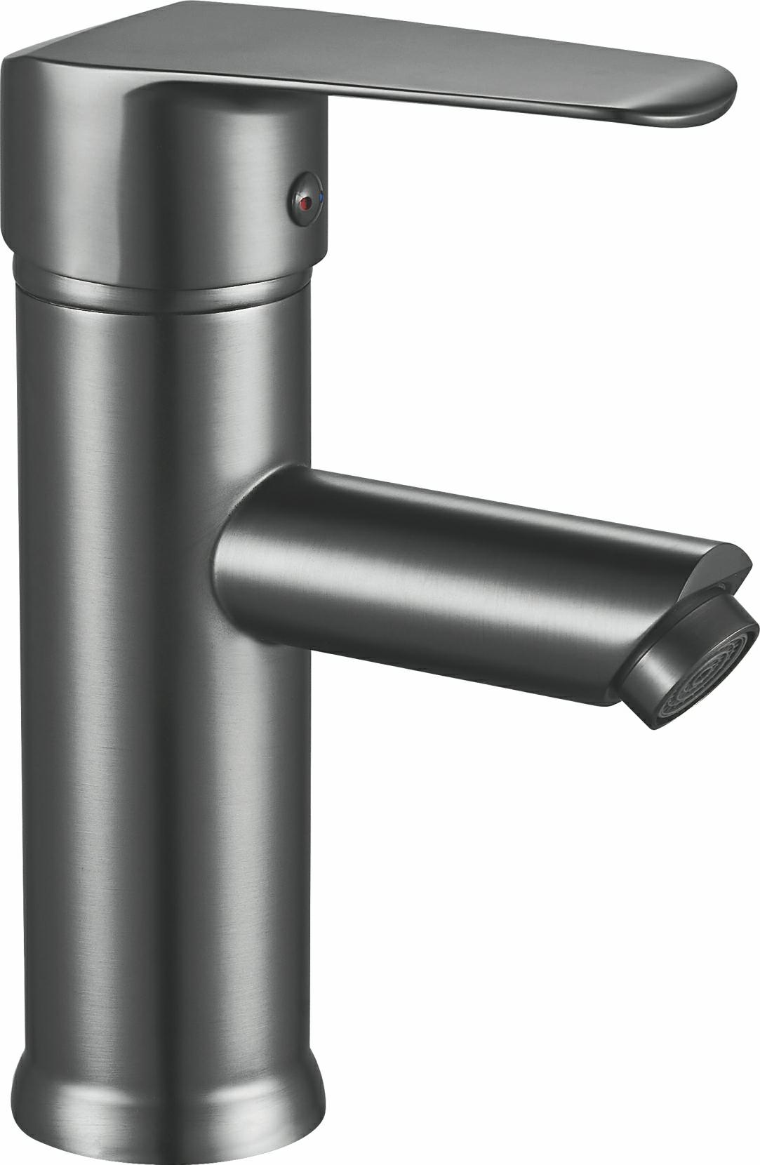 Grifo de lavabo gris bronce