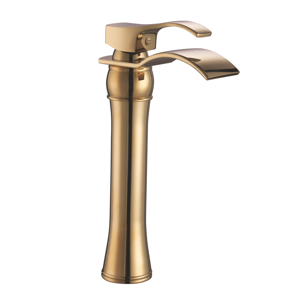 High-throw style luxury basin faucet