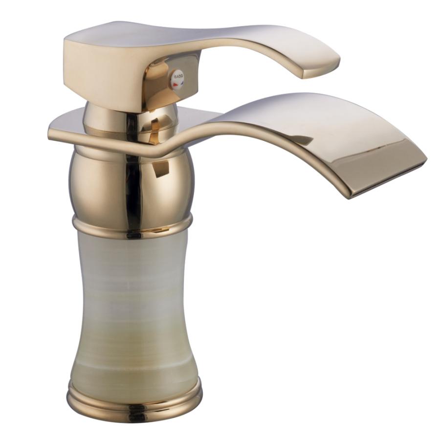 Grifo de lavabo de un solo orificio de lujo